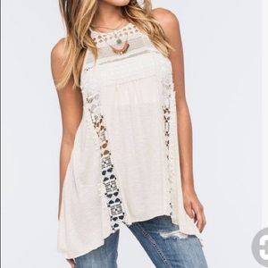 Crochet high low tank